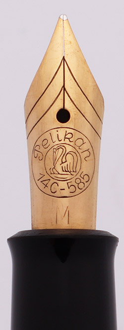 Pelikan 400NN Fountain Pen (1957-65) - Black Striped, Piston